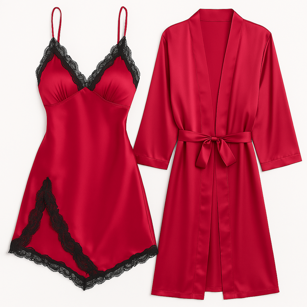 Satin Lustrous Lace Nightwear